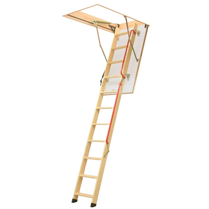 3 Section Timber Folding Loft Ladder - Piston Assisted